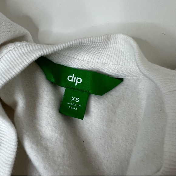 CUTE Crop White Pullover Sweatshirt size XS - Picture 5 of 5